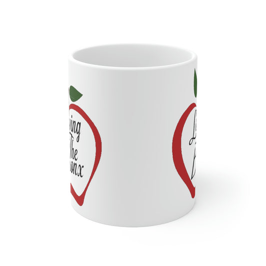 Front View Loving The Bronx Ceramic Mug