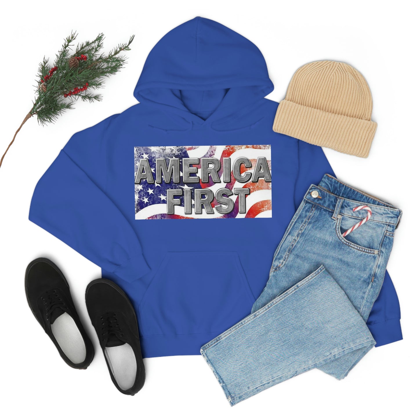 America First Unisex Heavy Blend™ Hooded Sweatshirt