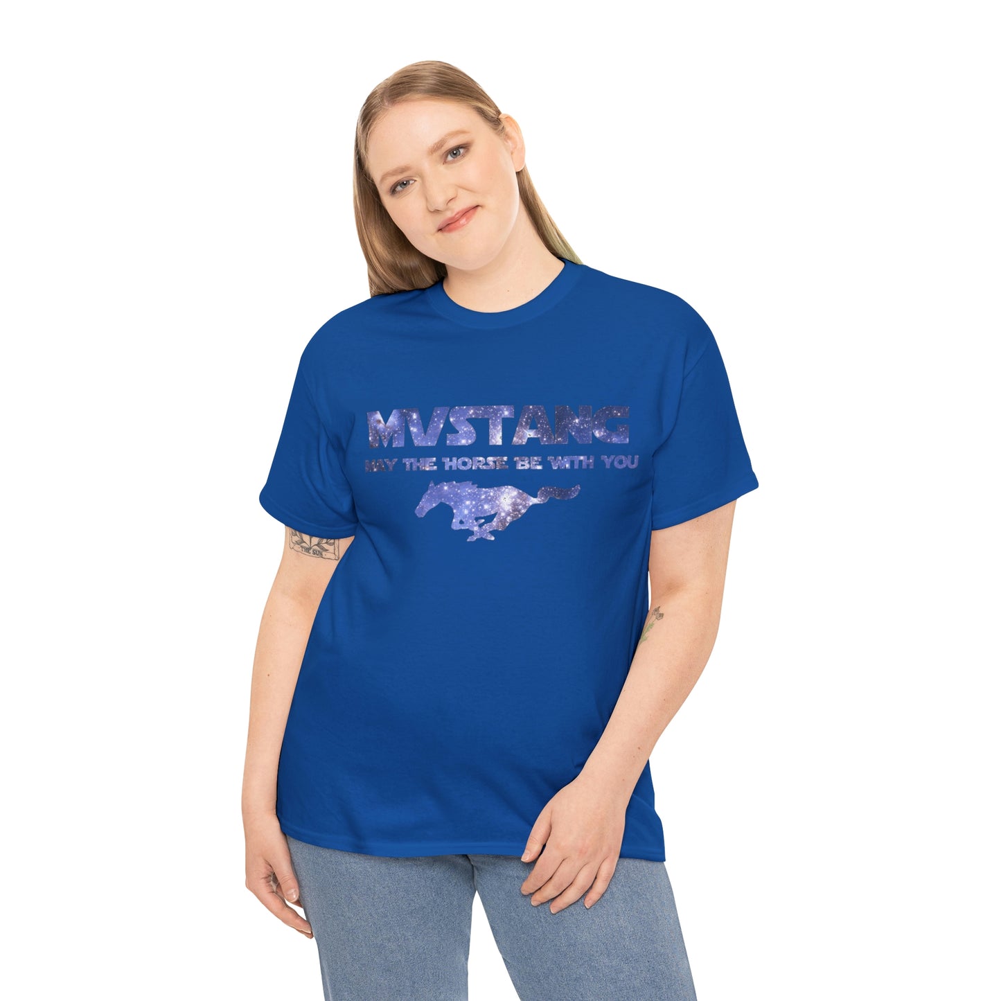 Mustang - May The Horse Be With You Unisex Heavy Cotton Tee