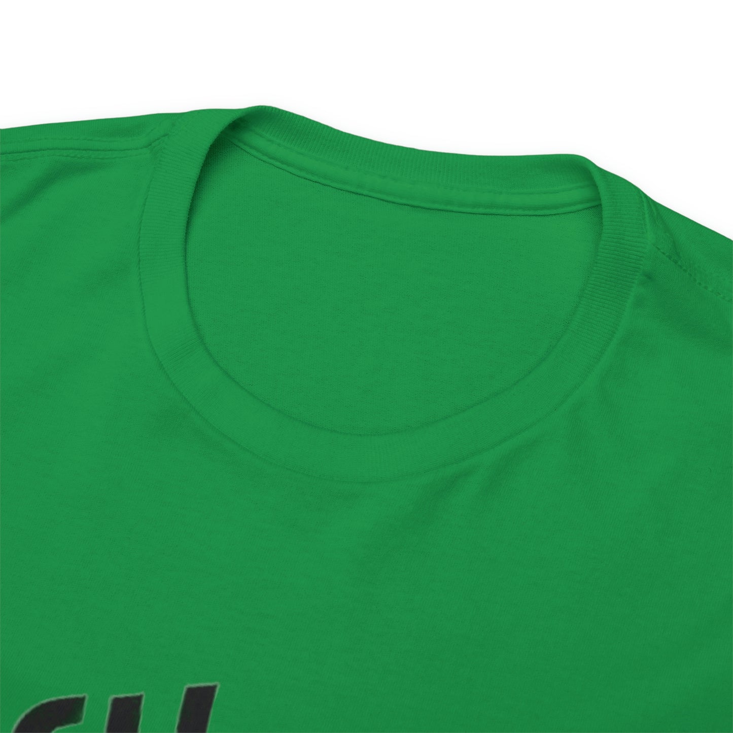 Collar Green Fish On Unisex Heavy Cotton Tee