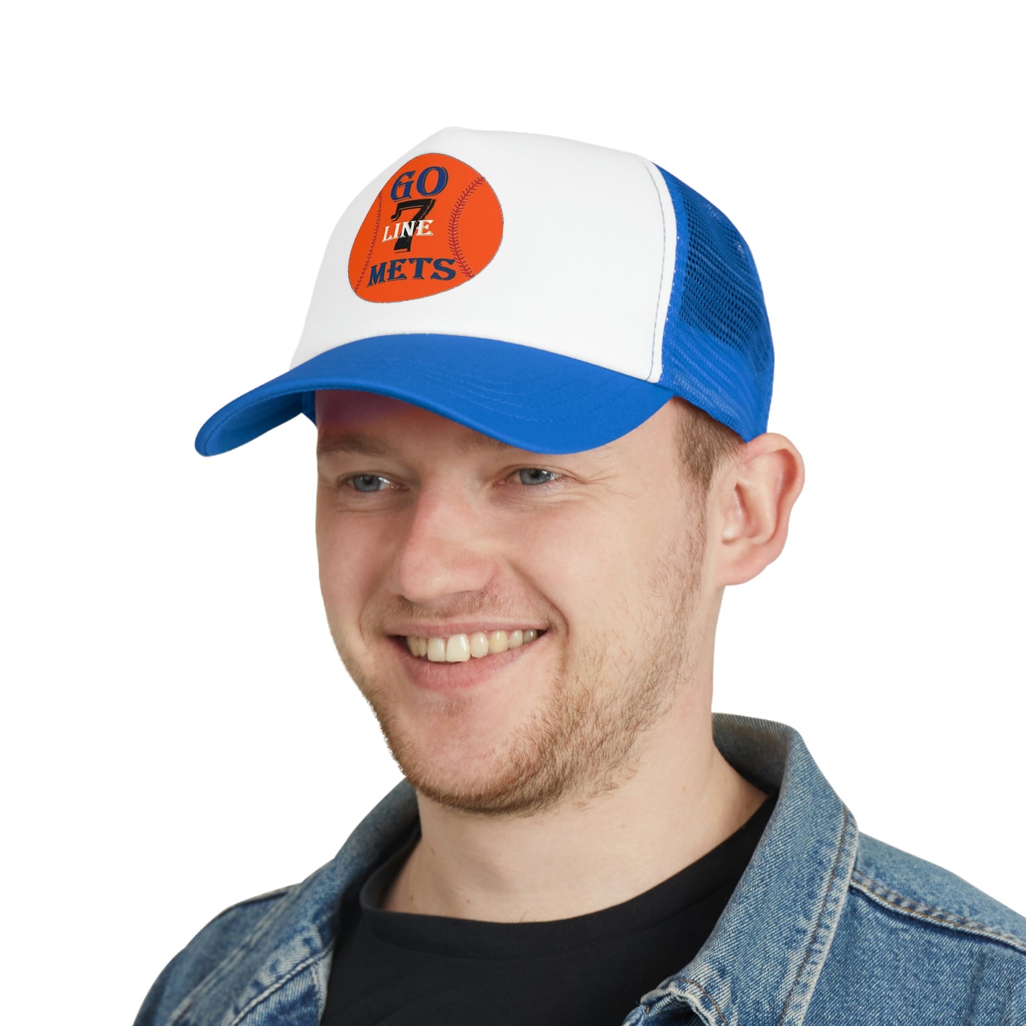 Go Mets - 7 Line Mesh Cap
