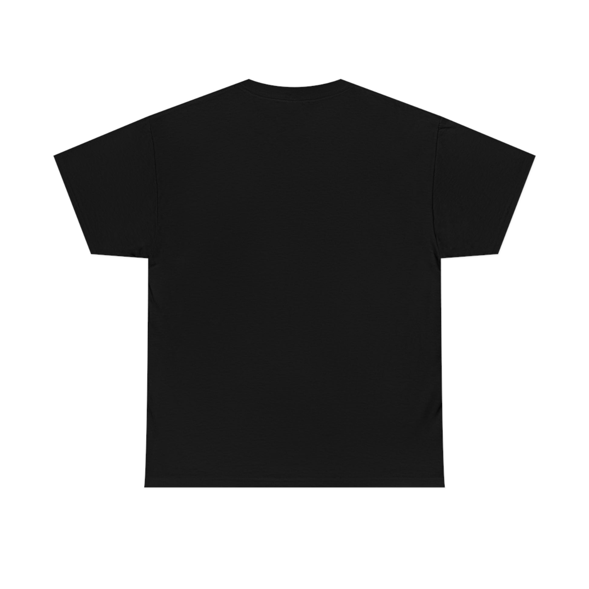 Back Of  Unisex Heavy Cotton Tee In Black