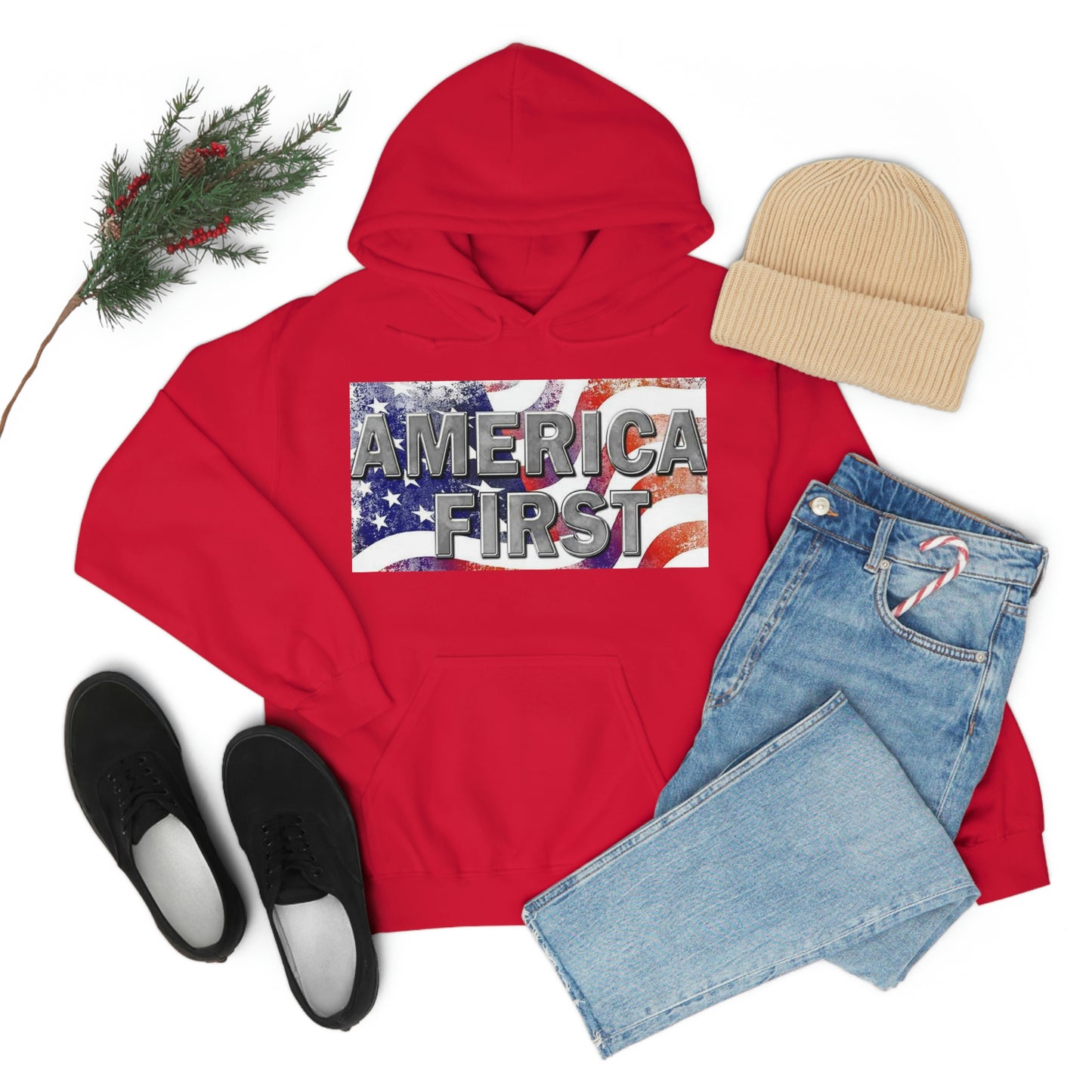 America First Unisex Heavy Blend™ Hooded Sweatshirt