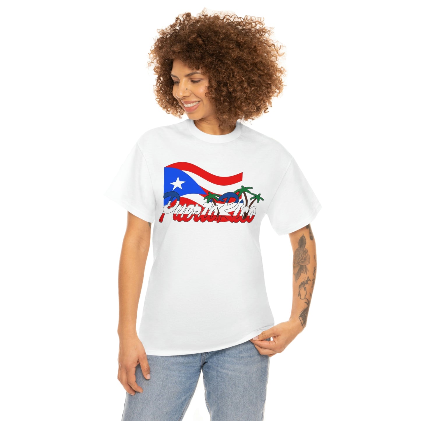 Puerto Rico Unisex Heavy Cotton Tee