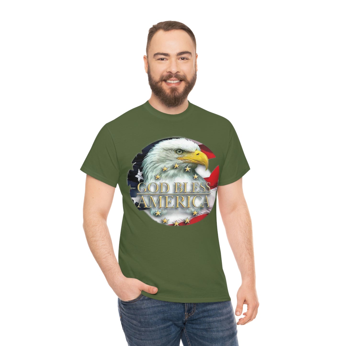 God Bless America Unisex Heavy Cotton Tee