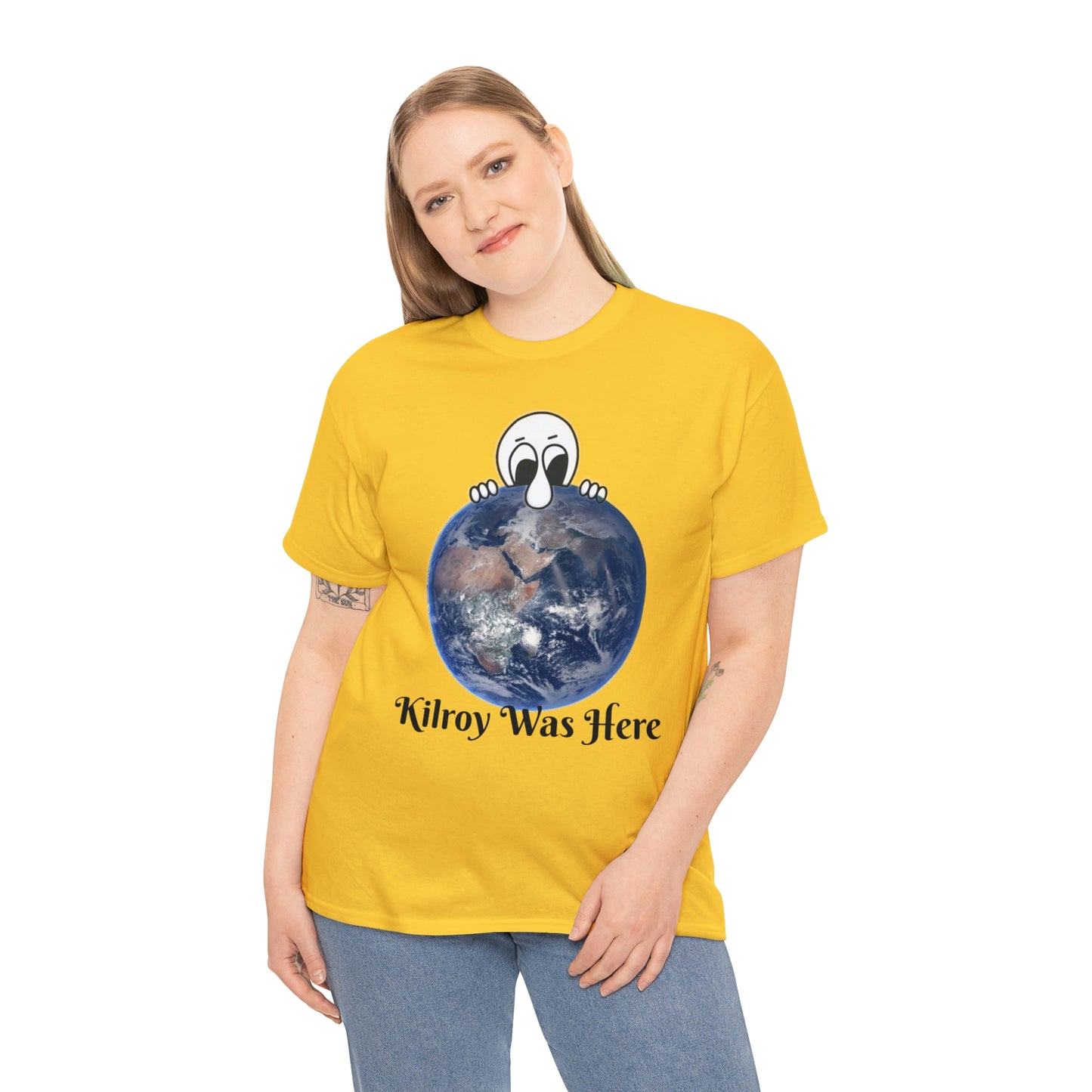 Kilroy Was Here Unisex Heavy Cotton Tee