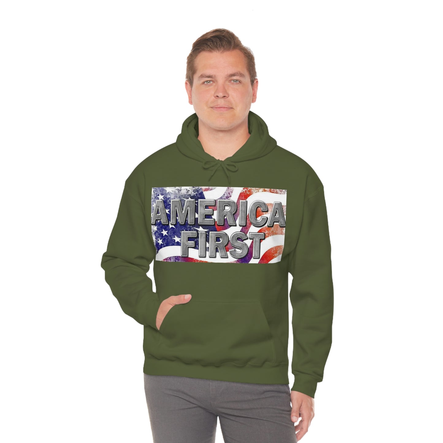 America First Unisex Heavy Blend™ Hooded Sweatshirt