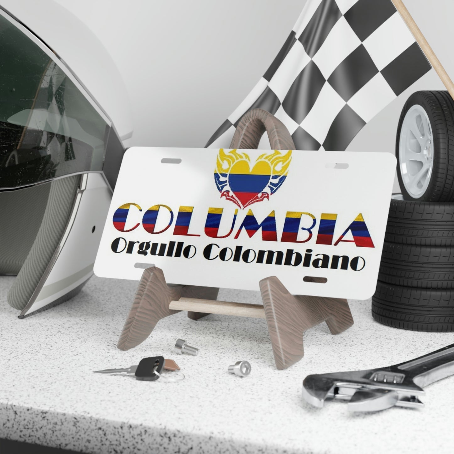 Columbian Pride Vanity License Plate