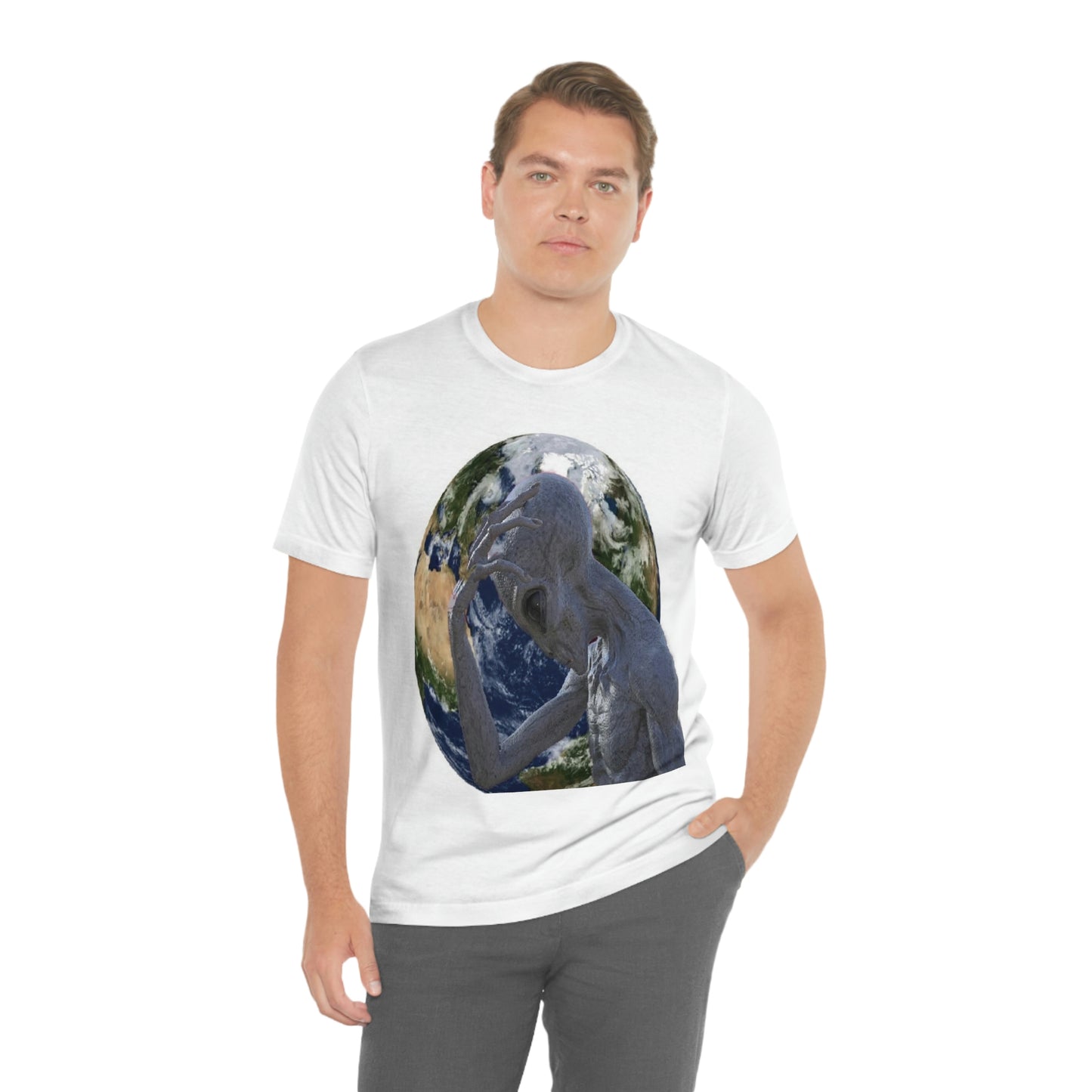 Alien Head Smack Unisex Jersey Short Sleeve Tee