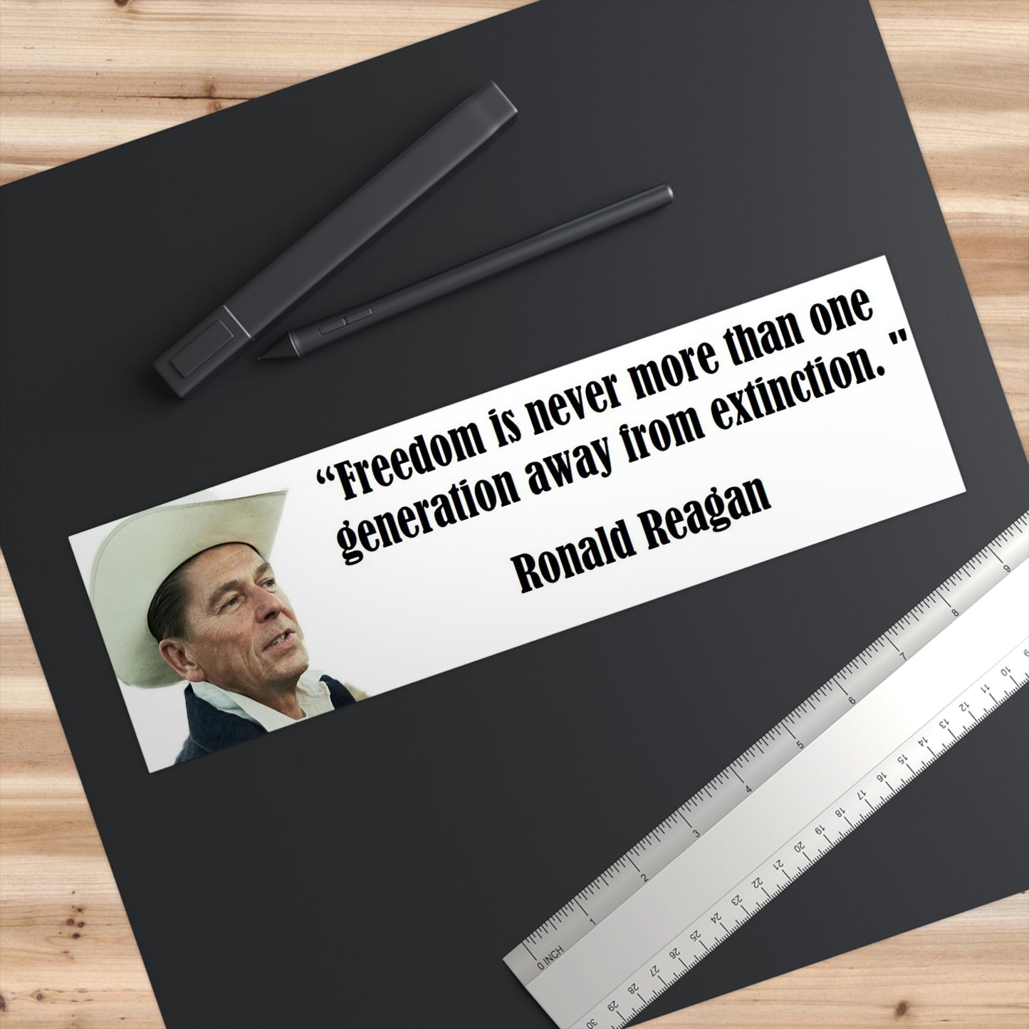 Ronald Reagan Sticker In Context