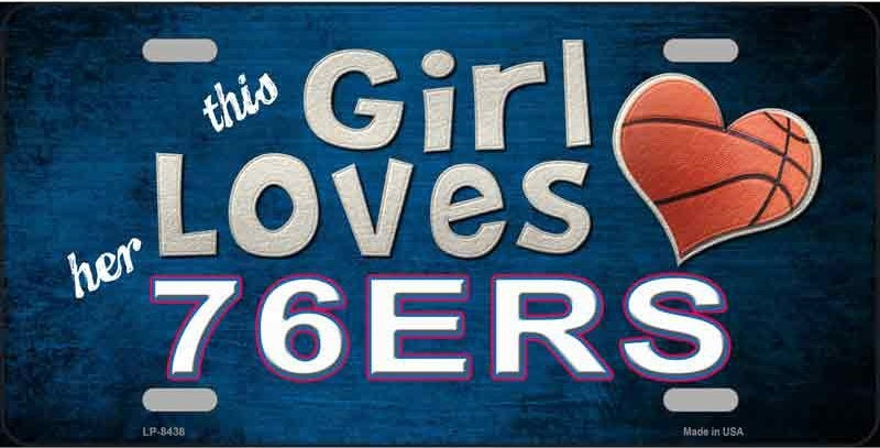 This Girl Loves Her 76ers Vanity License Plate