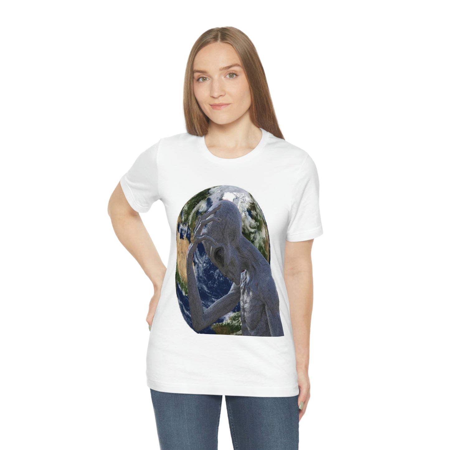 Alien Head Smack Unisex Jersey Short Sleeve Tee