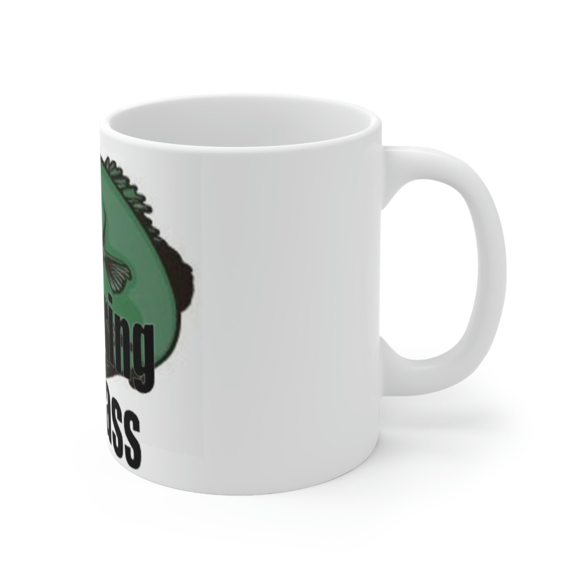 Stop Staring At My Bass Ceramic Mug 11oz Right Side