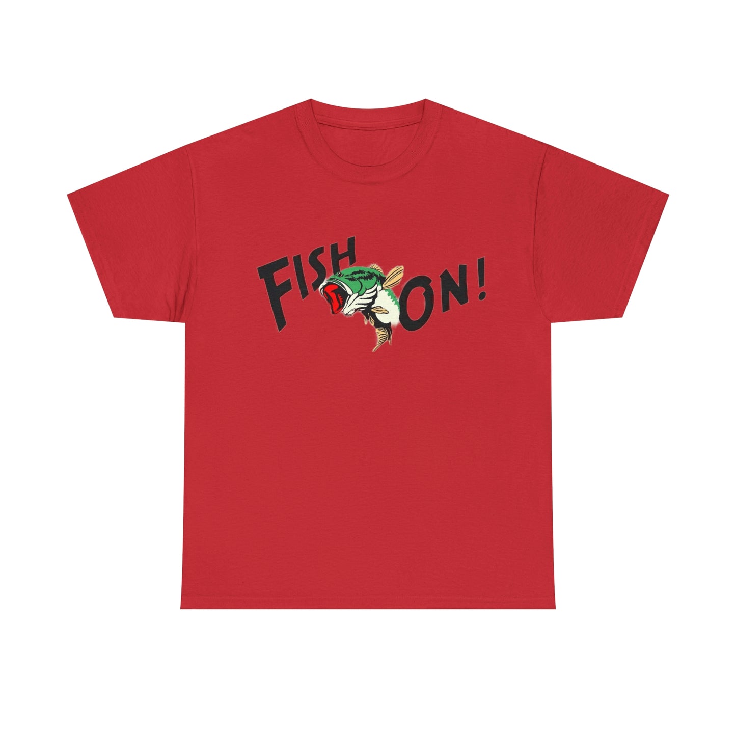 Fish On Fisherman's Unisex Heavy Cotton Tee