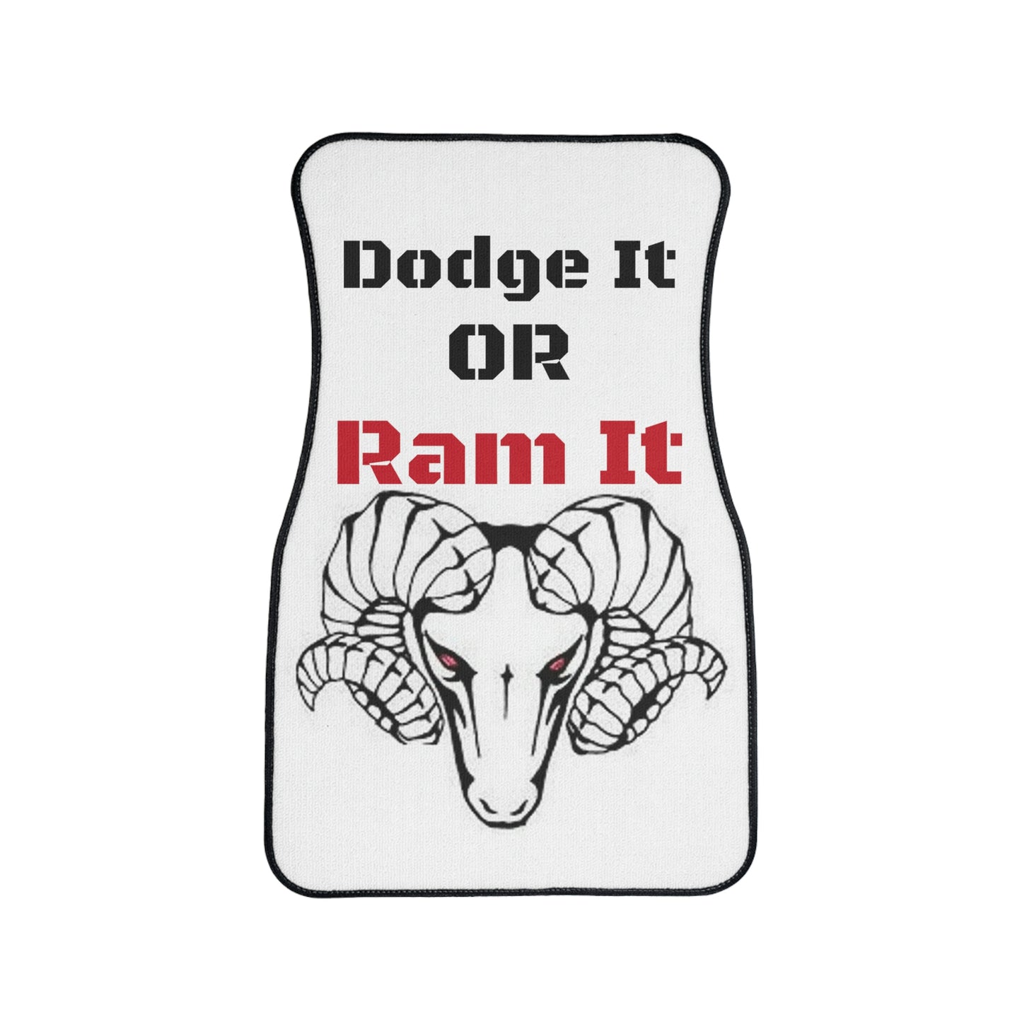 Dodge It Or Ram It Car Floor Mats, 1pc