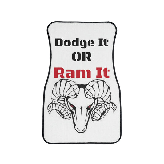 Dodge It Or Ram It Car Floor Mats, 1pc