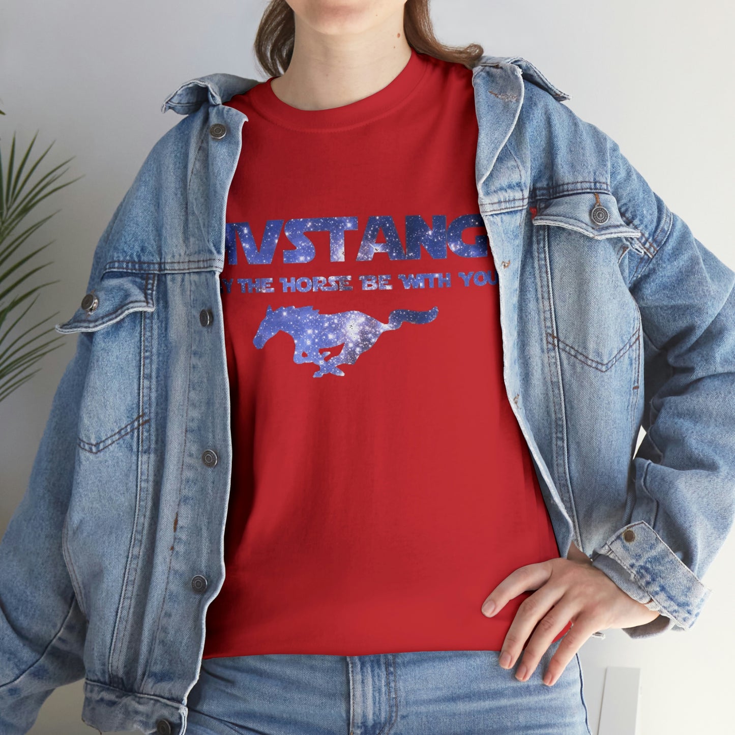 Mustang - May The Horse Be With You Unisex Heavy Cotton Tee