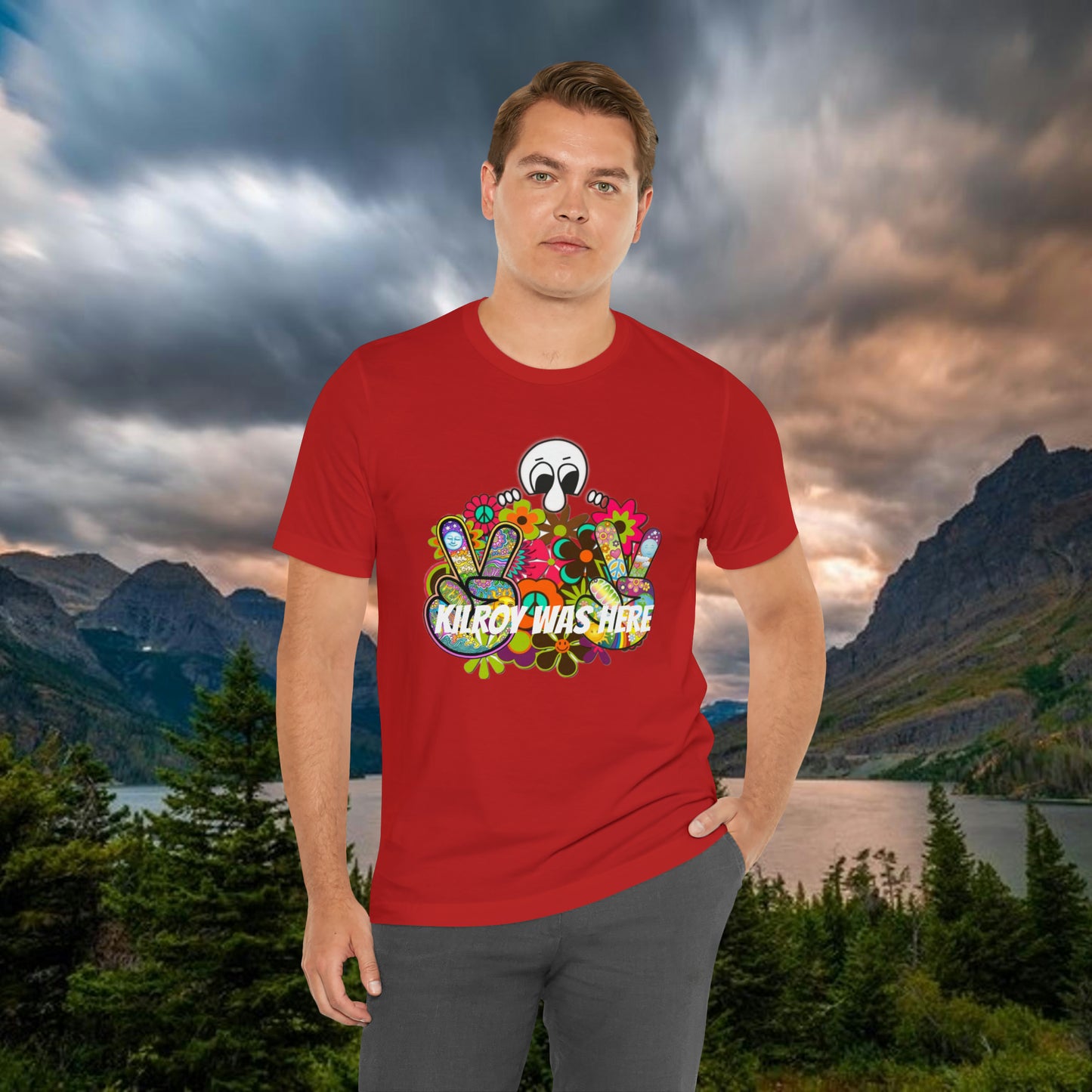 Kilroy Was Here Unisex Jersey Short Sleeve Tee Shirt