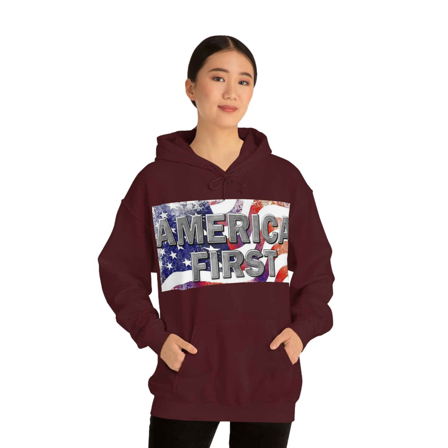 America First Unisex Heavy Blend™ Hooded Sweatshirt