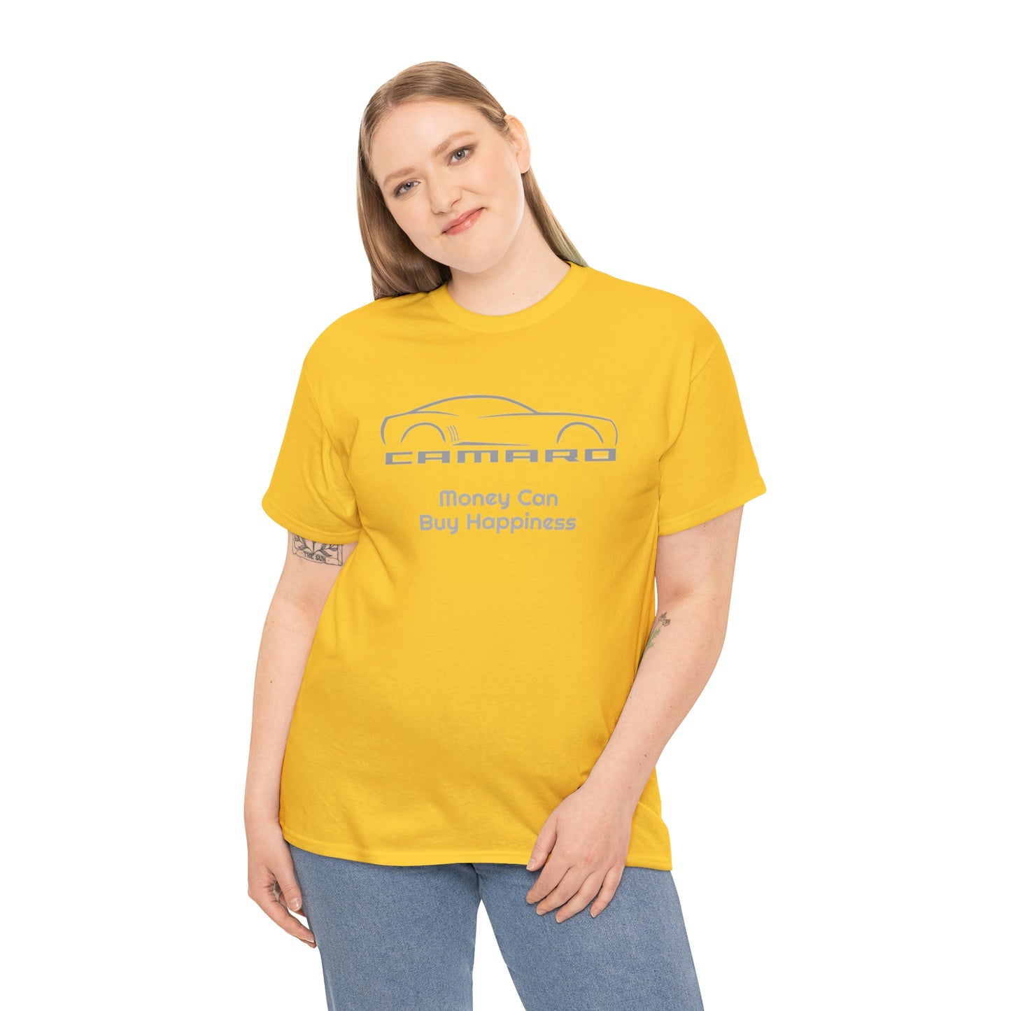Camaro Money Can Buy Happiness Unisex Heavy Cotton Tee