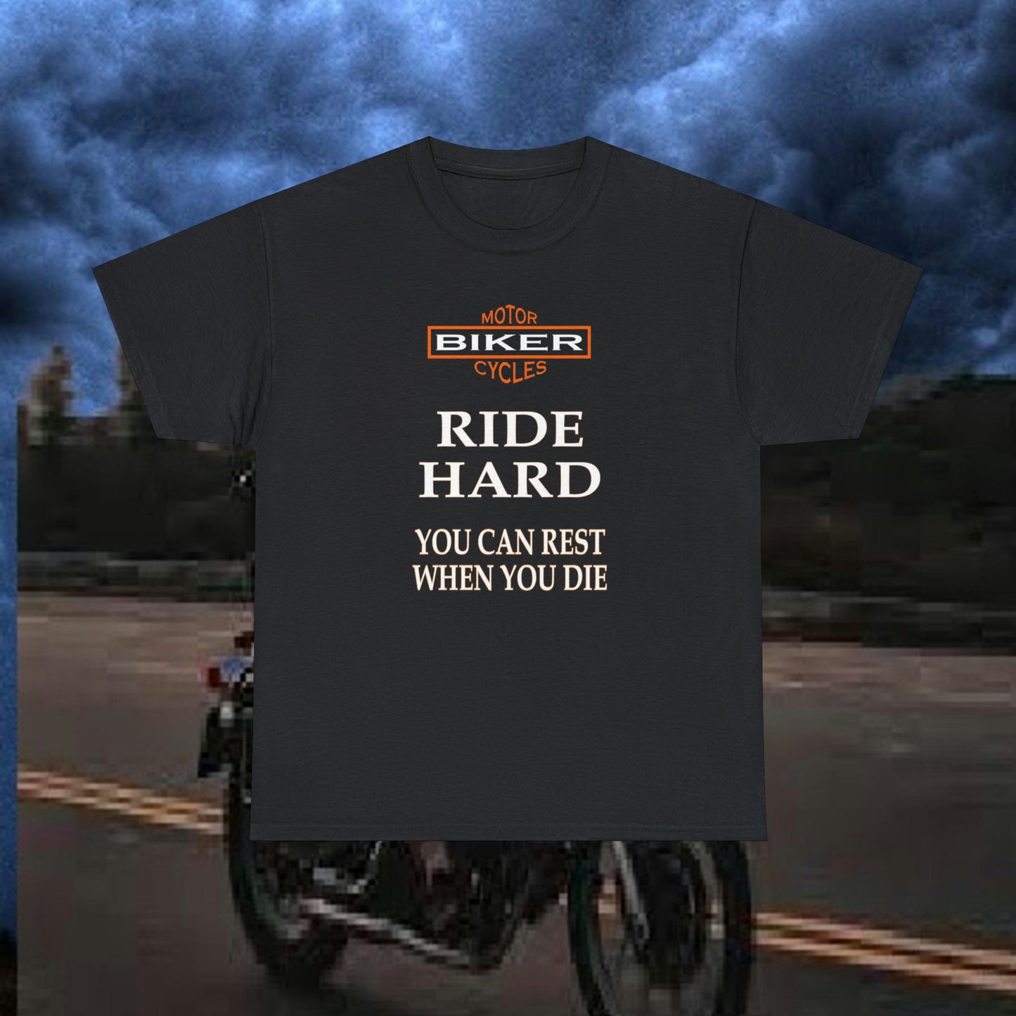 Ride Hard Bikers Unisex Heavy Cotton Tee Shirt