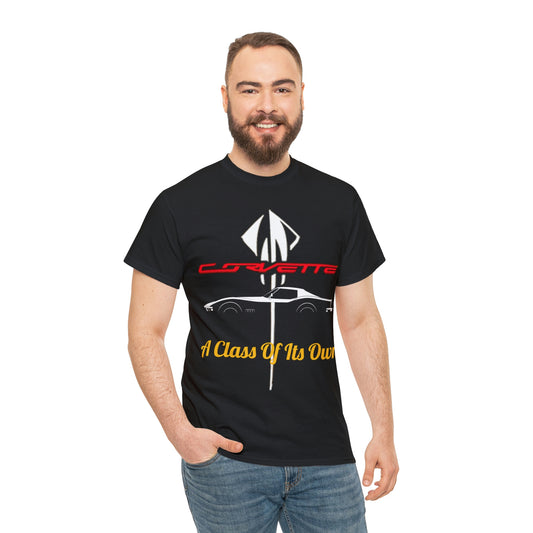 Male Model Corvette - A Class Of Its Own - Unisex Heavy Cotton Tee