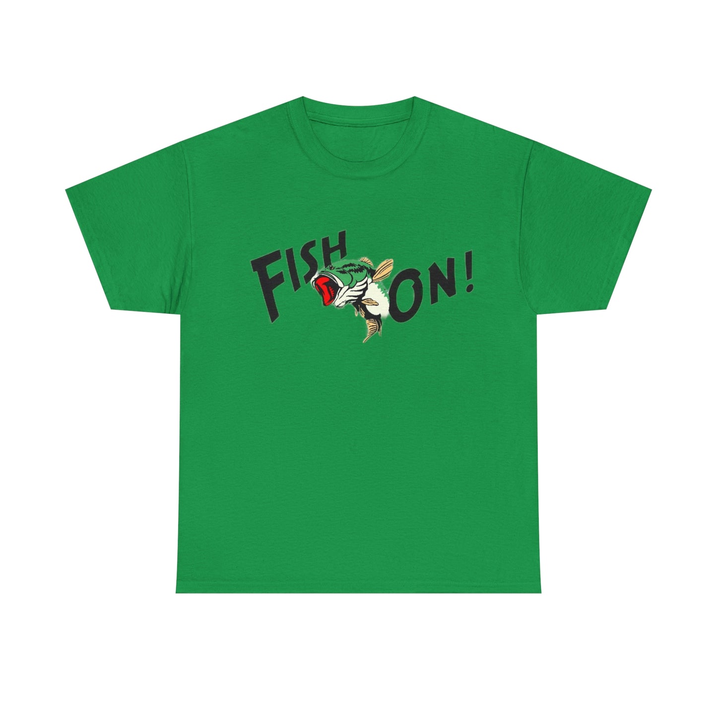 Green Fish On Tee SHirt