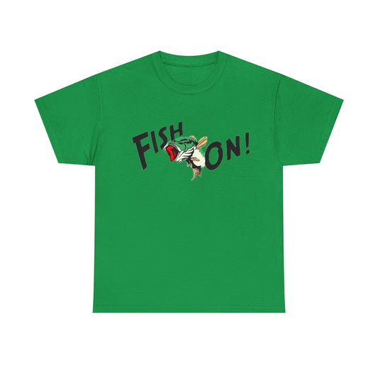 Green Fish On Tee SHirt