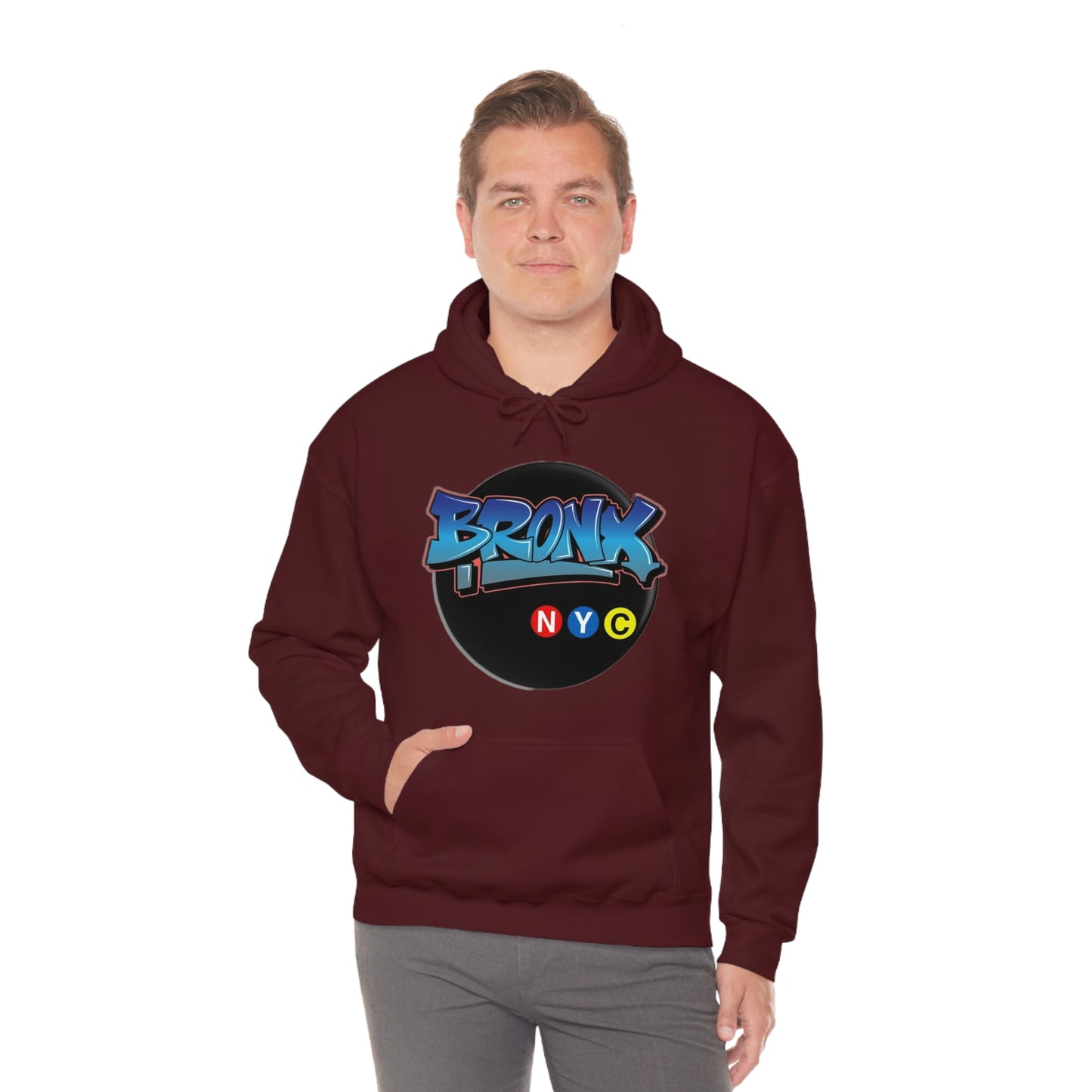 Bronx Graffiti Style Unisex Heavy Blend Hooded Sweatshirt