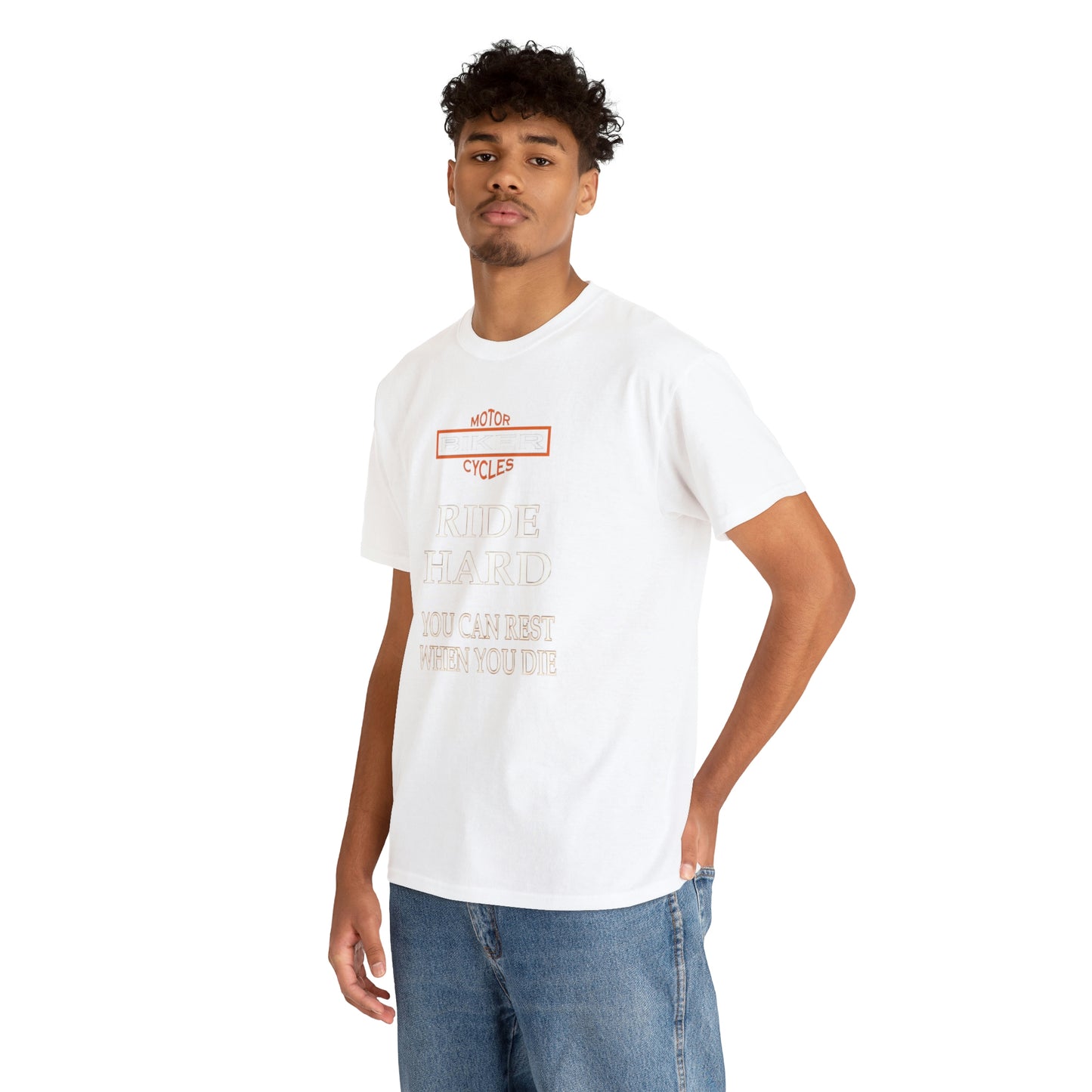 Ride Hard Bikers Unisex Heavy Cotton Tee Shirt