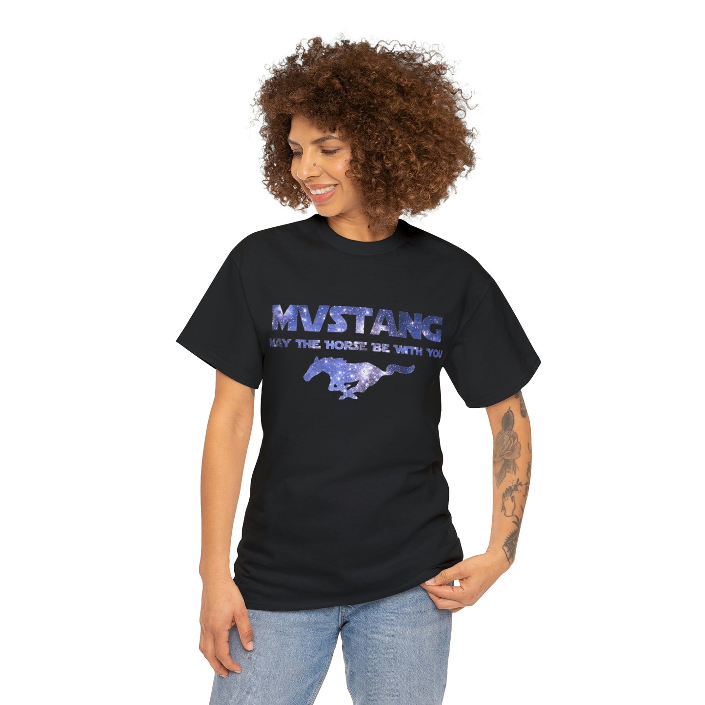 Mustang - May The Horse Be With You Unisex Heavy Cotton Tee