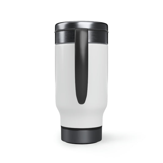 Denver Bronco's Lets Ride Stainless Steel Travel Mug with Handle, 14oz
