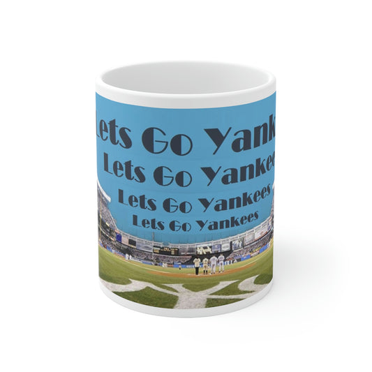 Lets Go Yankees Ceramic Mug 11oz
