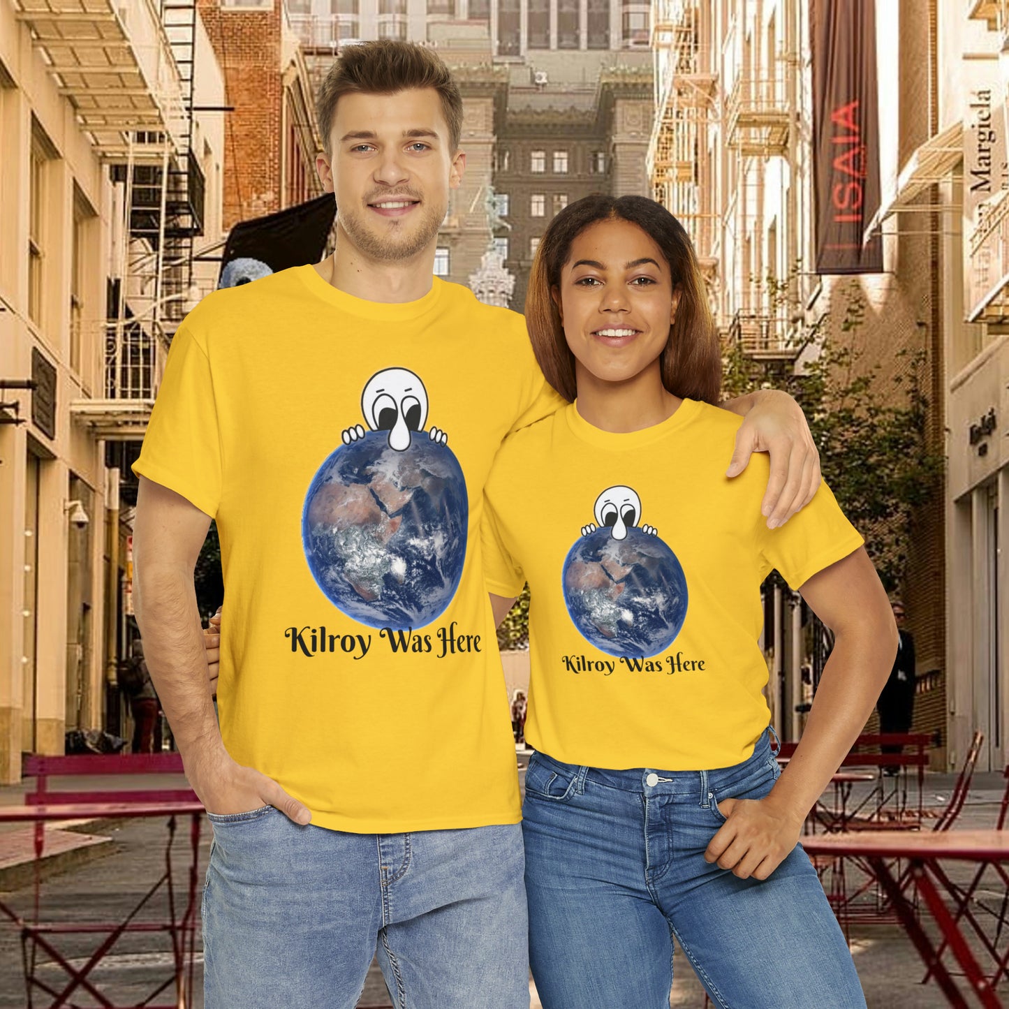 Kilroy Was Here Unisex Heavy Cotton Tee