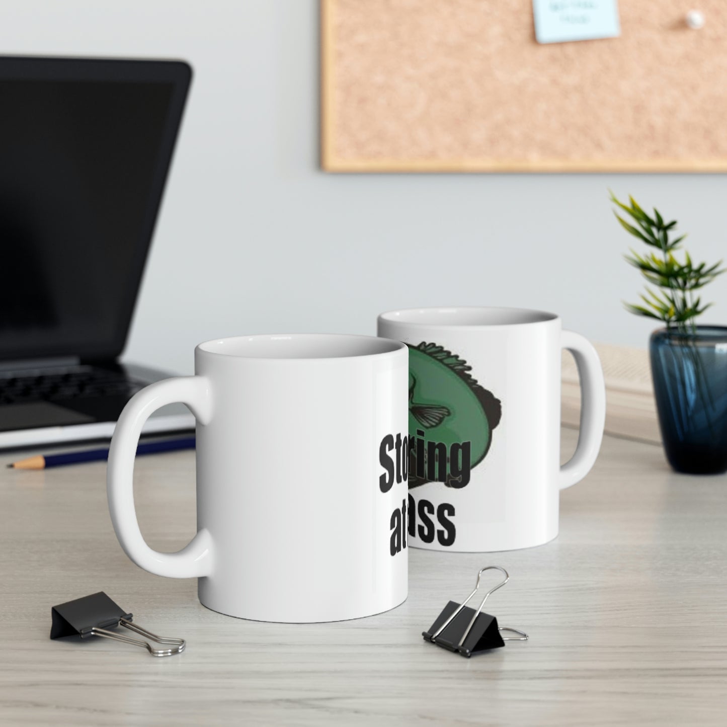 Stop Staring At My Bass Ceramic Mug 11oz