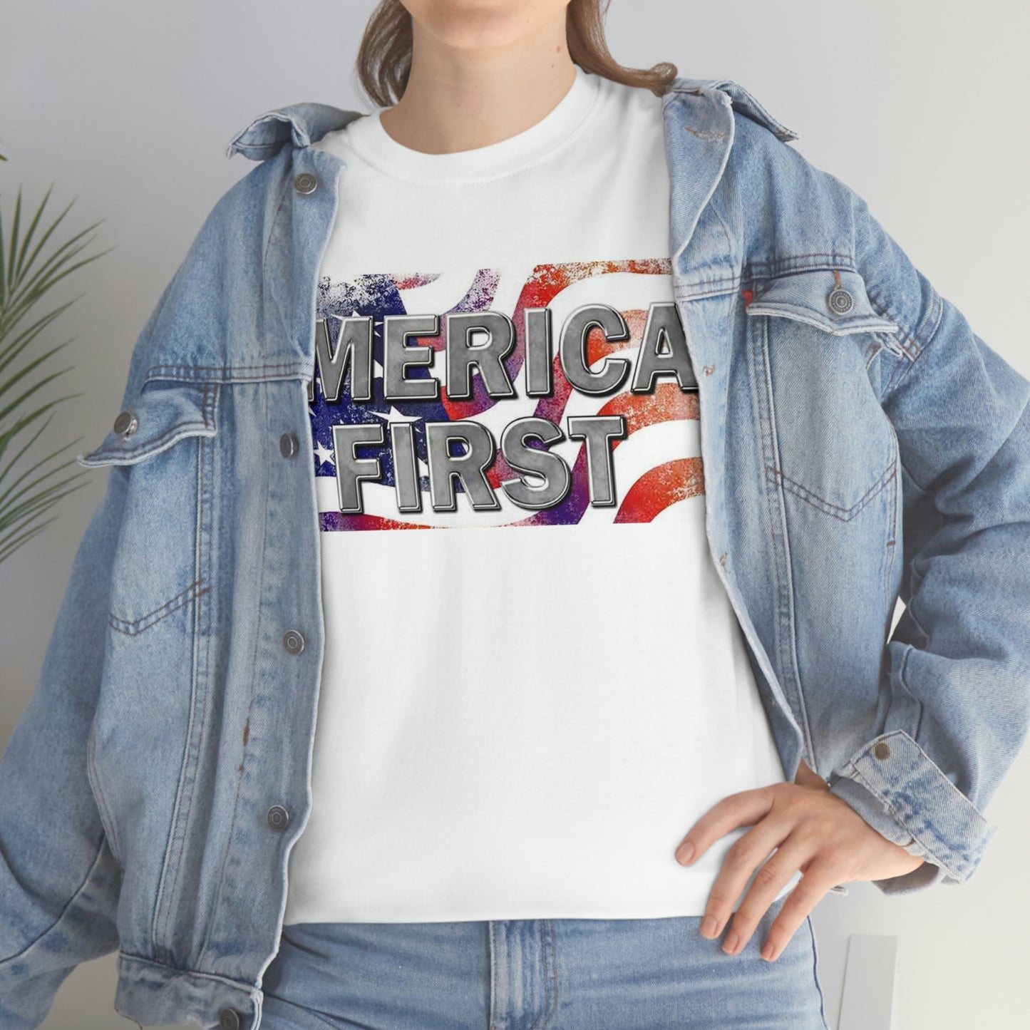 America First Unisex Heavy Cotton Tee