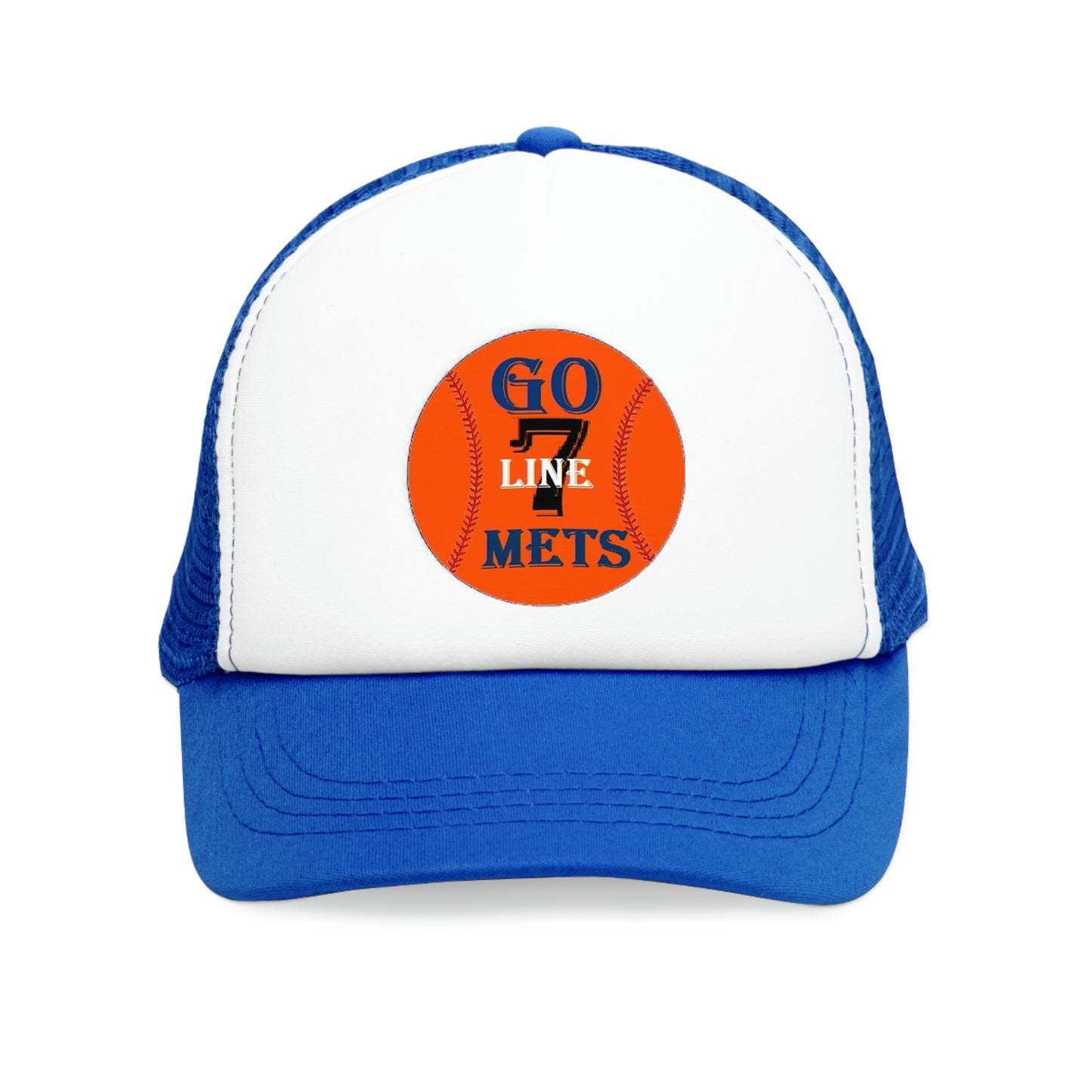 Go Mets - 7 Line Mesh Cap