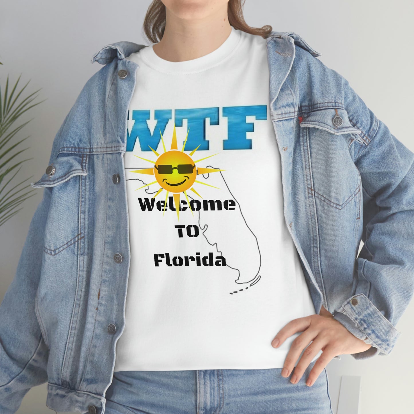 WTF Welcome To Florida Unisex Heavy Cotton Tee