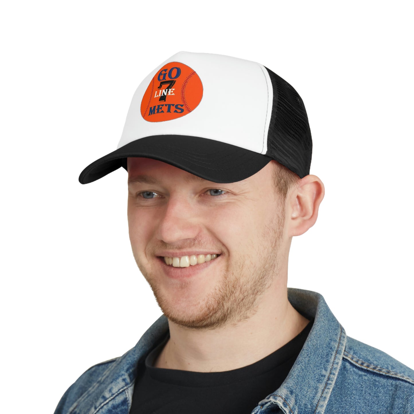 Go Mets - 7 Line Mesh Cap