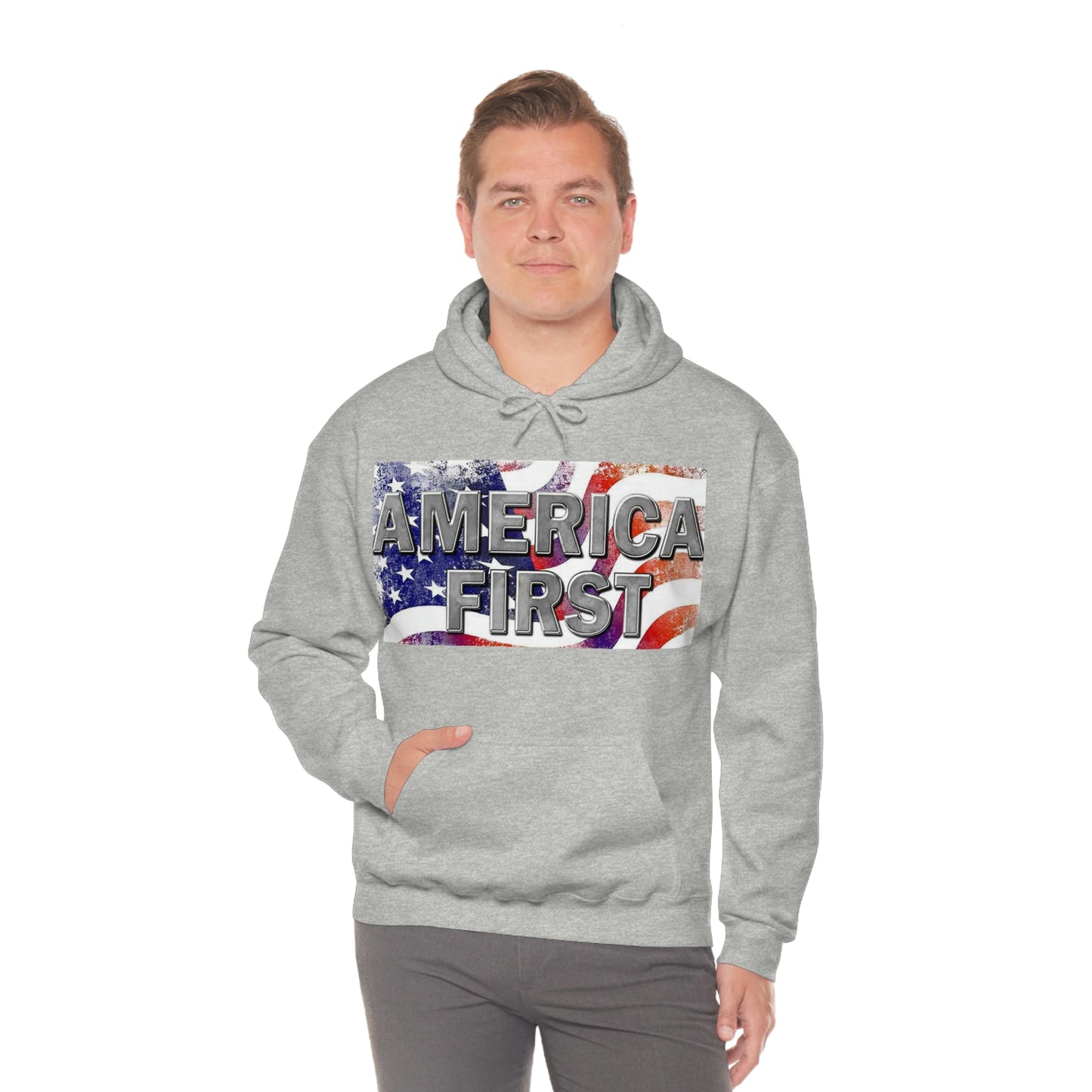 America First Unisex Heavy Blend™ Hooded Sweatshirt