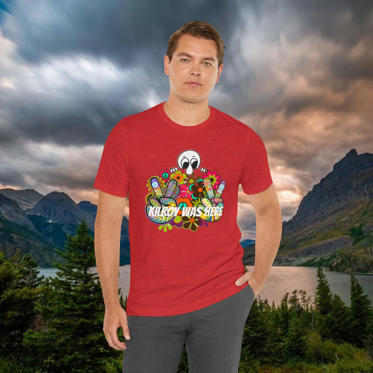 Kilroy Was Here Unisex Jersey Short Sleeve Tee Shirt