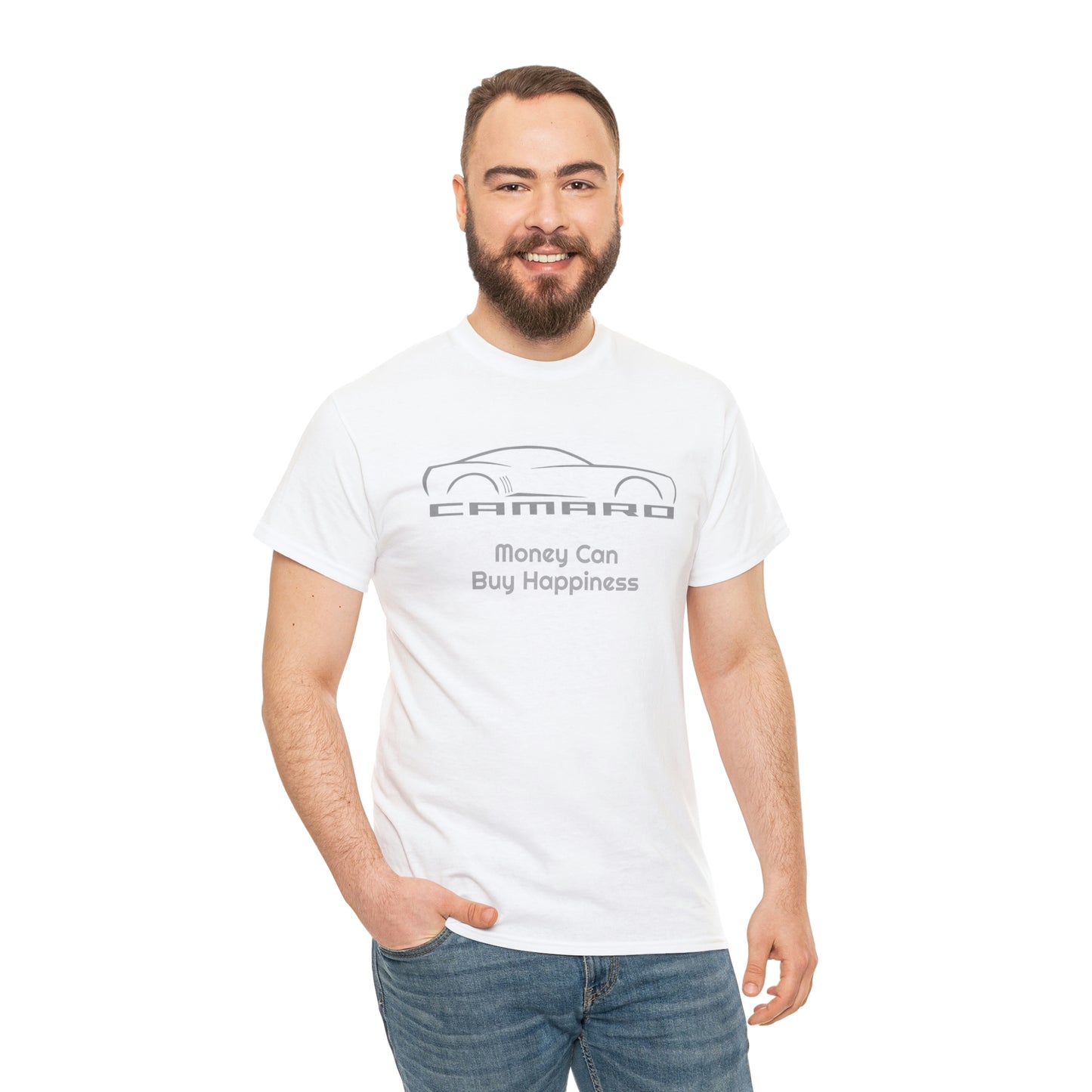 Camaro Money Can Buy Happiness Unisex Heavy Cotton Tee
