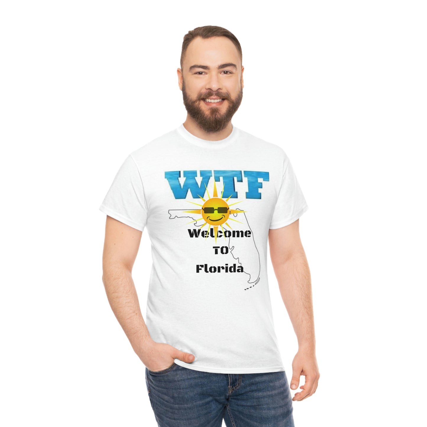 WTF Welcome To Florida Unisex Heavy Cotton Tee