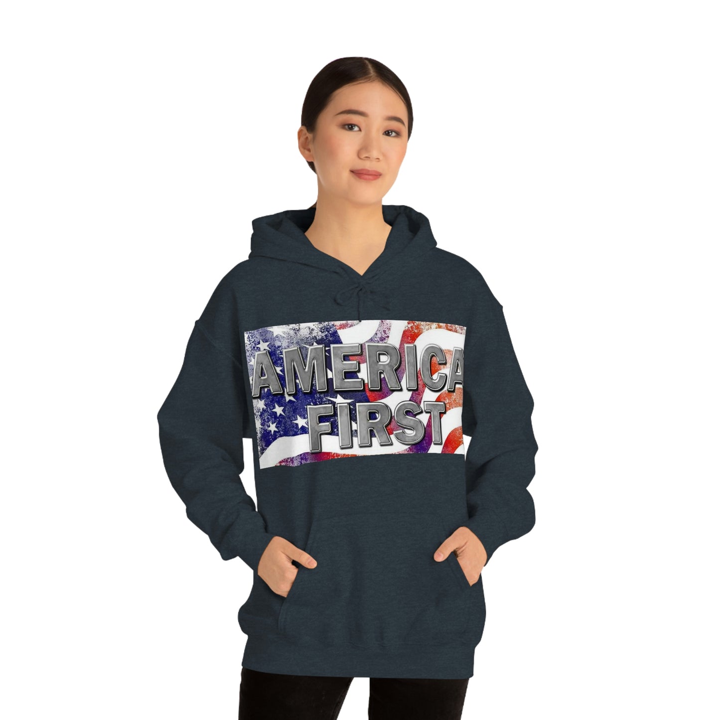 America First Unisex Heavy Blend™ Hooded Sweatshirt
