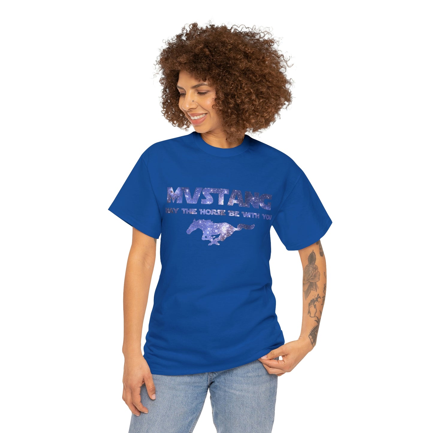 Mustang - May The Horse Be With You Unisex Heavy Cotton Tee