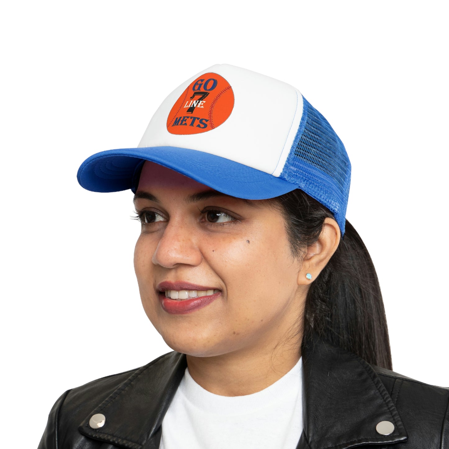 Go Mets - 7 Line Mesh Cap