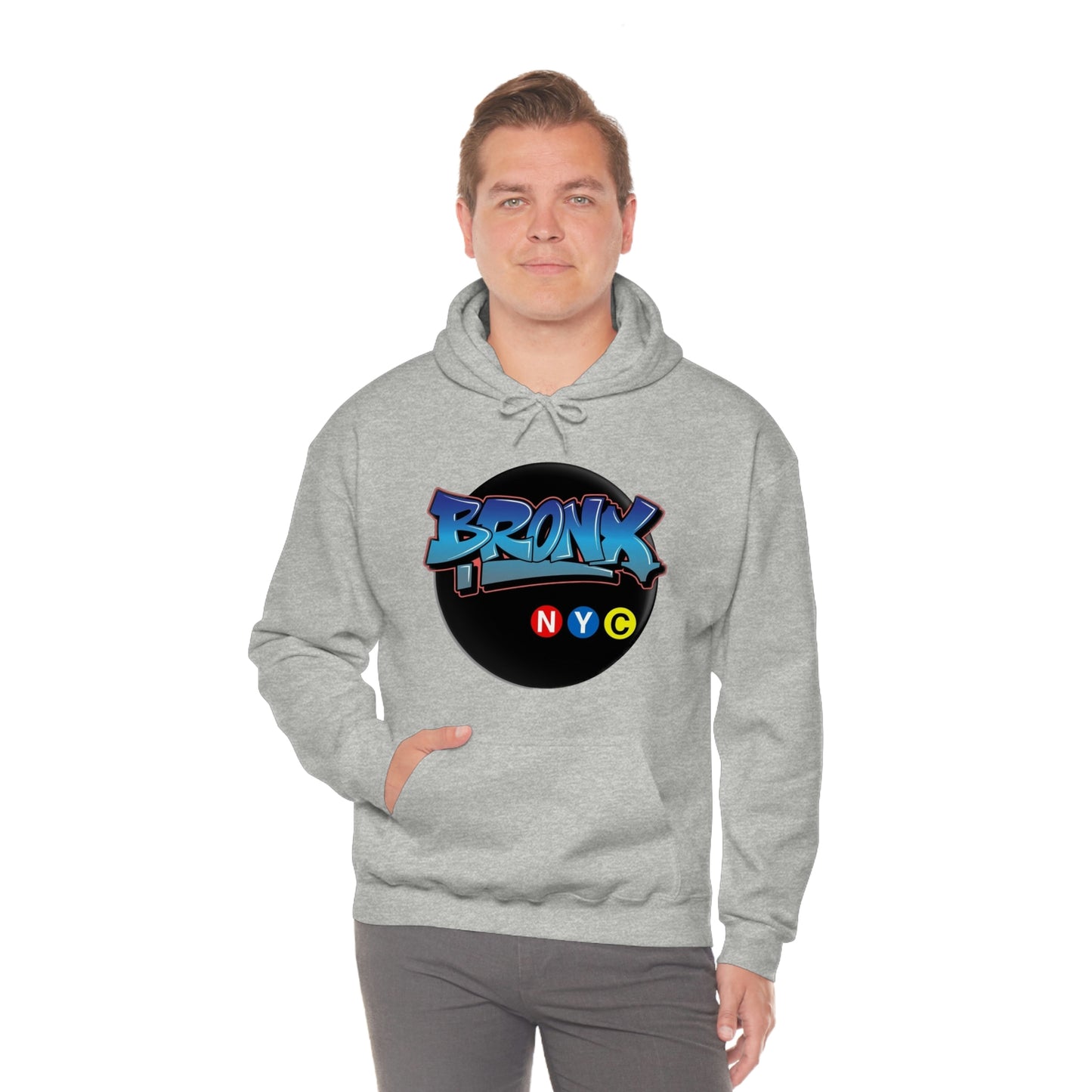 Bronx Graffiti Style Unisex Heavy Blend Hooded Sweatshirt