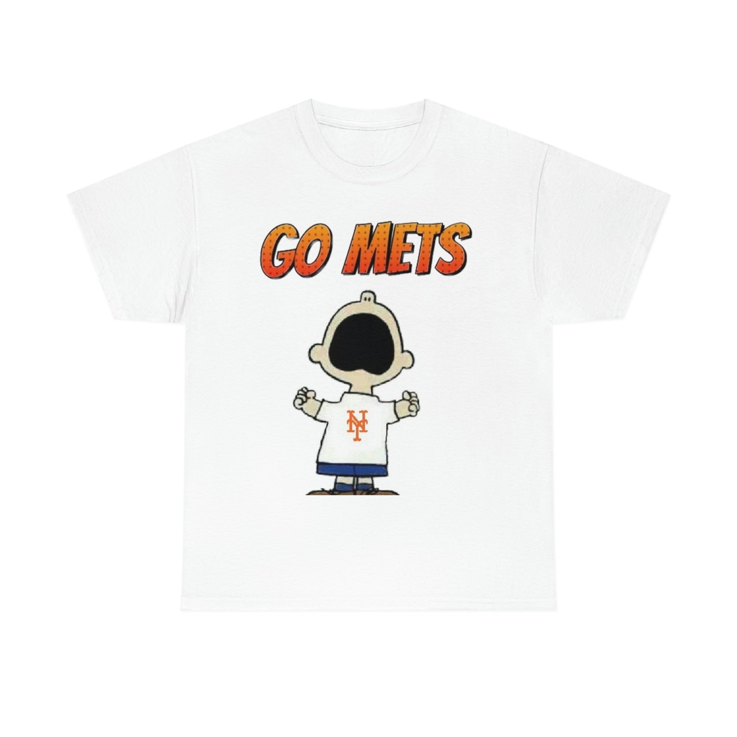 Go Mets Unisex Heavy Cotton Tee