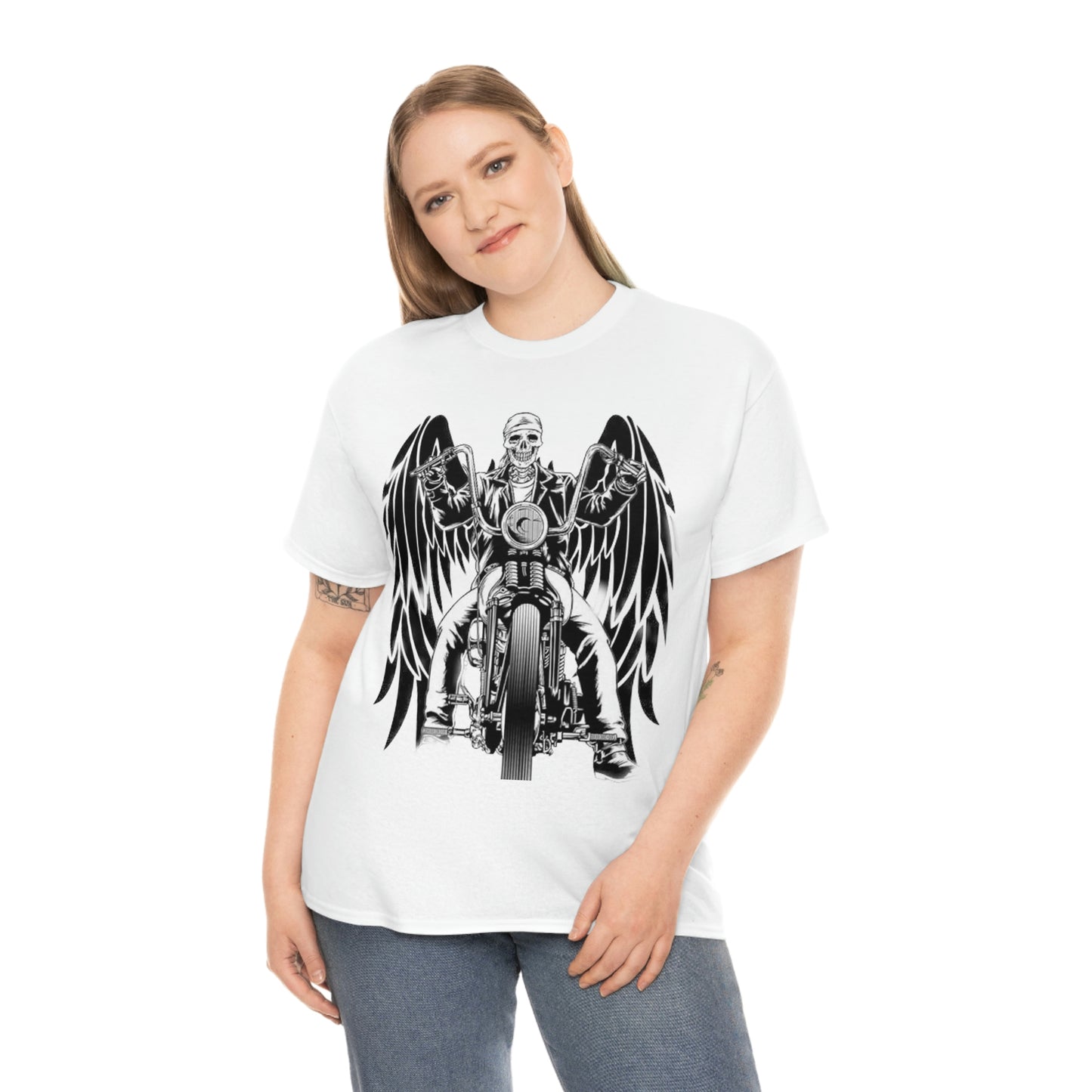 Girl Model Bikers Prayer Unisex Heavy Cotton Tee Shirt