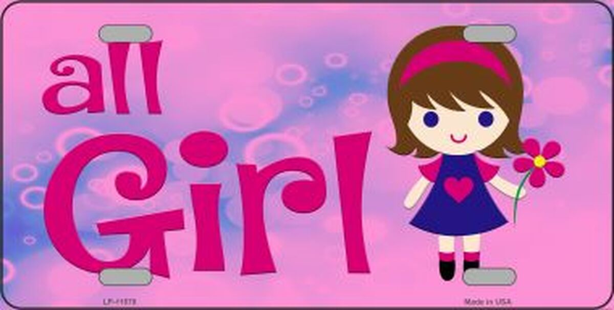 All Girl Novelty License Plate